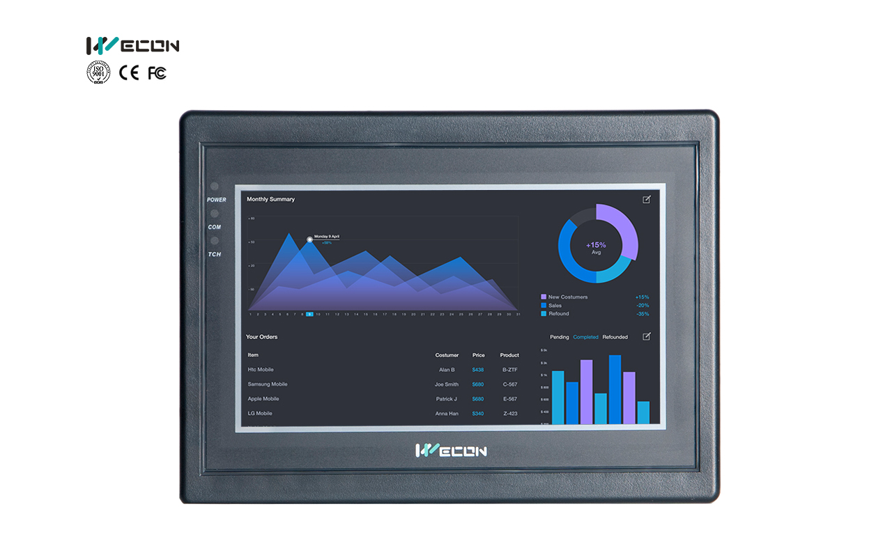 Wecon HMI estándar de 7 pulgadas: LEVI700ML — imagen 1