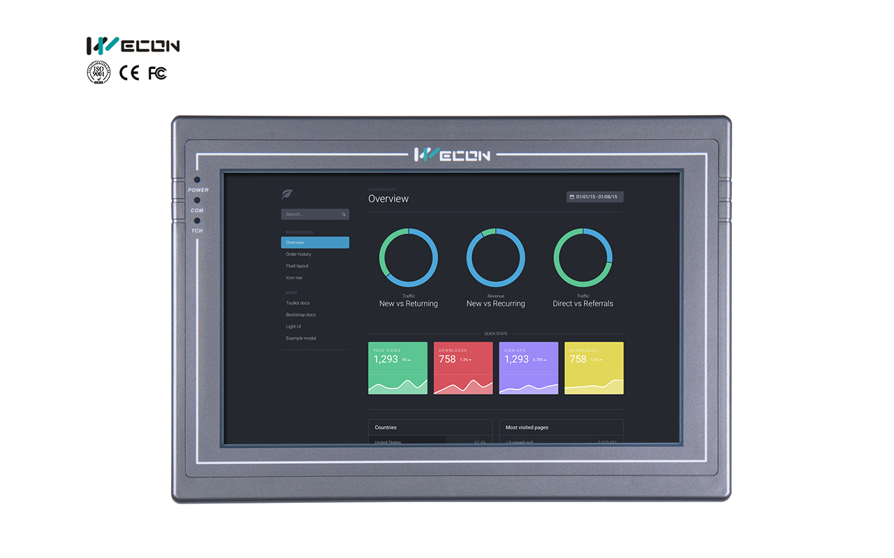 Wecon PI 10.2 pulgadas HMI : PI8102H — imagen 1