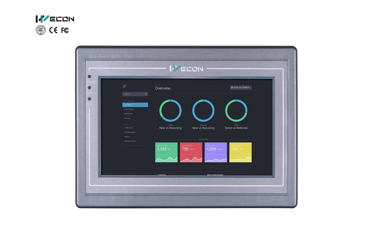 Wecon PI 7 pulgadas HMI : PI8070 — imagen 1